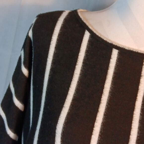 First Love Fuzzy Chic Striped Tie In Front Sweater - Picture 5 of 7